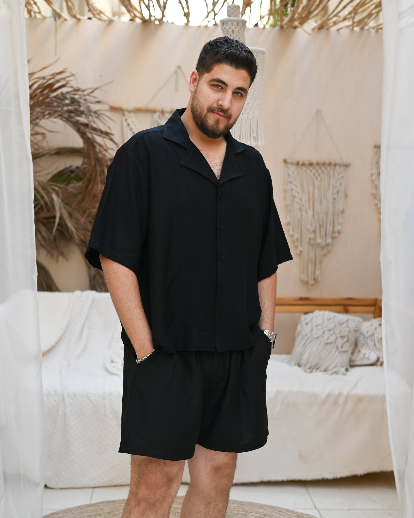 Black Linen Shirt