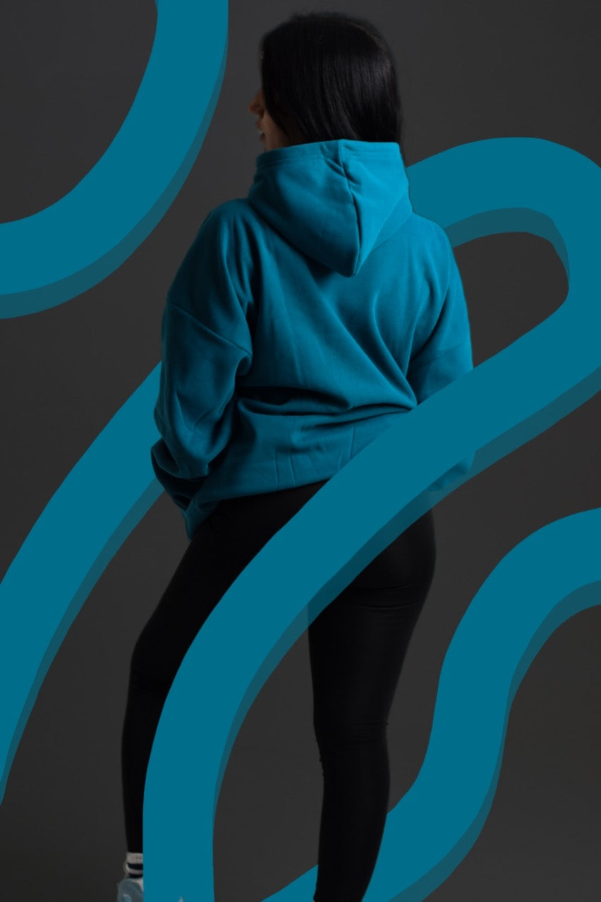 Sky blue Oversized hoodie